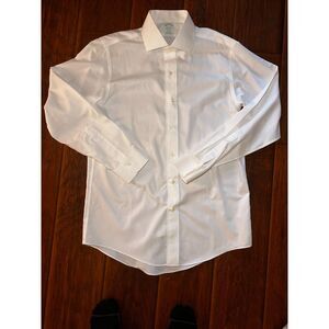 Brooks Brother Milano Slim Fit Dress Shirt Size 15 1/2
